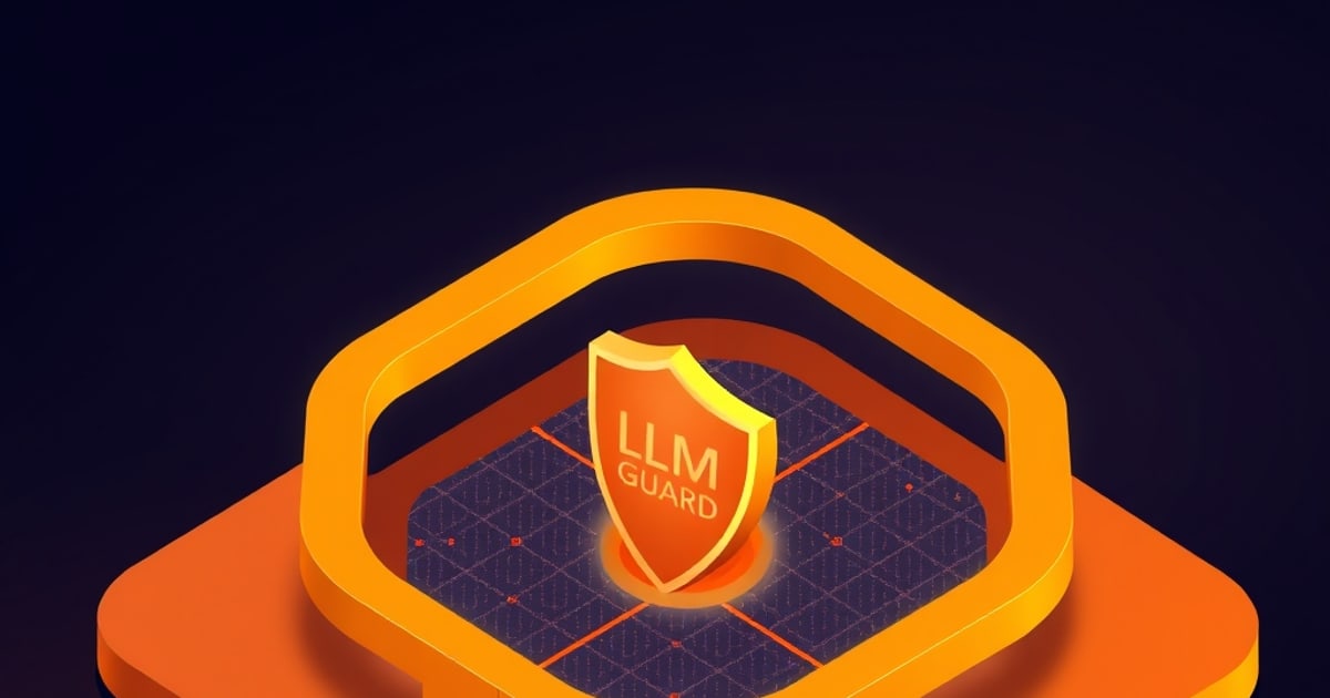 Isometric LLM app with LLM Guard scanning prompts on input and responses on output